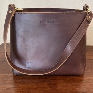 Portland Leather Triangle Shoulder Bag